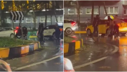 Sherr masiv pranë Fakultetit të Ekonomisë në Tiranë, të rinjtë përplasen fizikisht me njëri-tjetrin