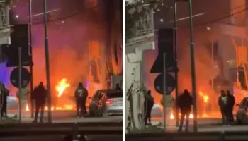 Shkrumbohet nga zjarri një makinë në Vlorë, dyshohet për…(FOTO)