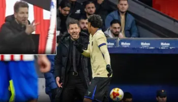 Simeone provokoi Yamalin me tre gishta te goli i Lookman, shpërthejnë polemikat në internet