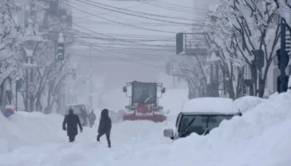 Stuhia e dëborës në Japoni, 14 viktima
