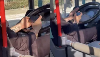 “Super shoferi” i Vorës me cigare, murlan në telefon dhe timonin në mëshirë të fatit