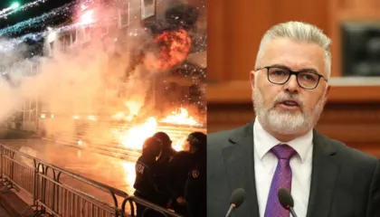 Tensione dhe zjarr para Kryeministrisë, reagon Toni Gogu: Qytetarët nuk duan zjarr e flakë, Shqipëria nuk ndalet