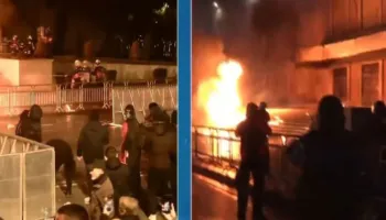 Tensione para Kryeministrisë! Protestuesit hedhin molotovë dhe fishekzjarre drejt godinës
