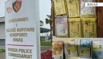 Tentuan të kalonin 26 mijë euro dhe paundë të padeklaruar në Rinas, e pësojnë dy persona