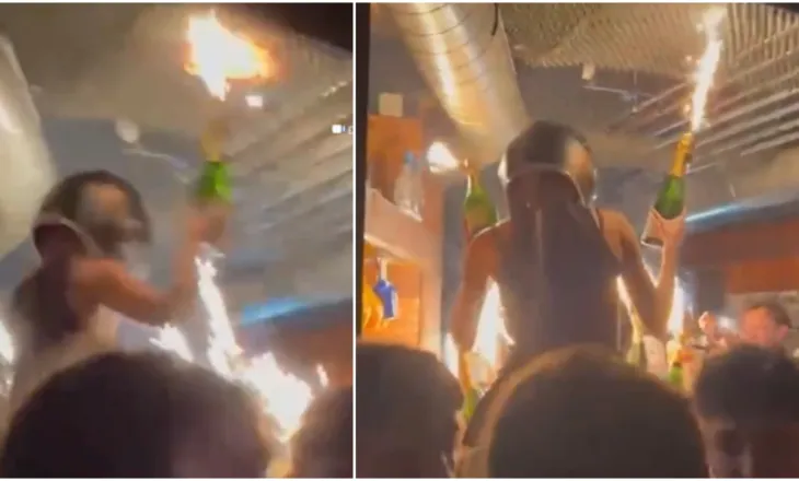 Tragjedia në Zvicër me 41 viktima, publikohet momenti kur çatia e lokalit në resortin e sikve merr flakë (VIDEO)