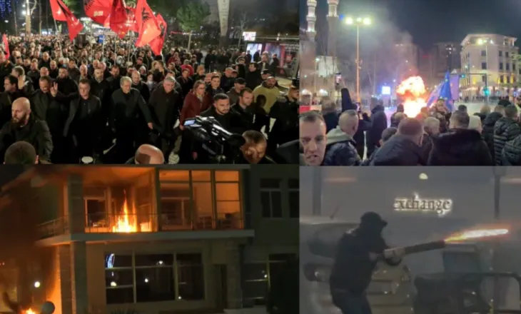 Tre orë protestë/ Molotov, flakë dhe gaz, çfarë prodhoi revolta e PD këtë të shtunë