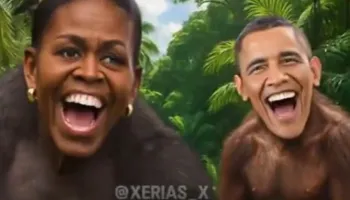 Trump publikon videon, Barack Obama dhe Michelle Obama si majmunë