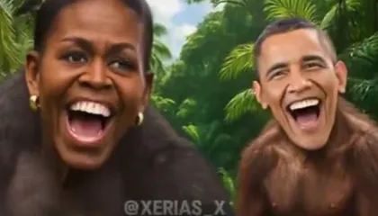 Trump publikon videon, Barack Obama dhe Michelle Obama si majmunë