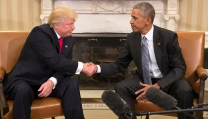 Trump publikon videon që ngjall reagime të shumta: Barack Obama dhe Michelle Obama si majmunë