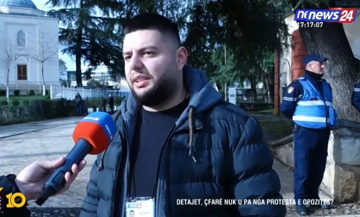 U përfshi nga flakët në protestën e 10 shkurtit, flet operatori: Protestuesit hodhën çantat me molotovë në tokë