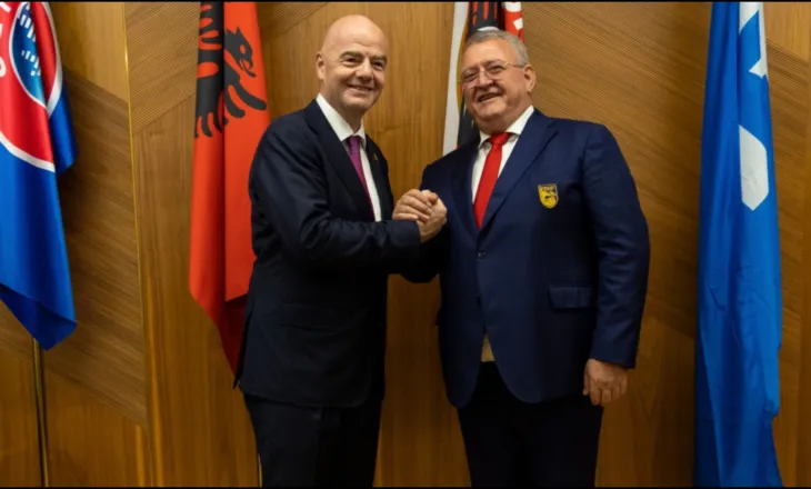 U rizgjodh për një mandat tjetër në krye të FSHF,presidenti i FIFA uron Armand Dukën