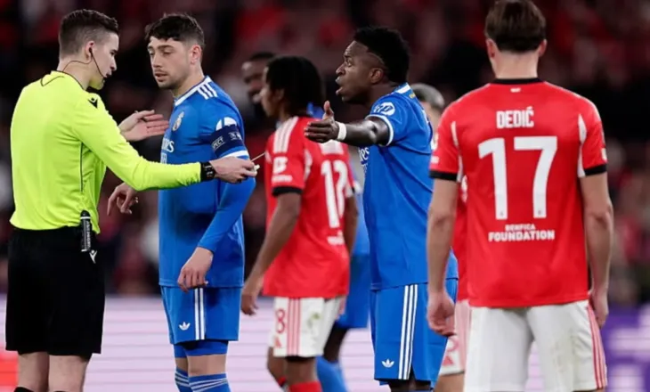 Vazhdon racizmi ndaj Vinicius, pas golit ndaj Benfica-s, ndërpritet ndeshja 10 minuta