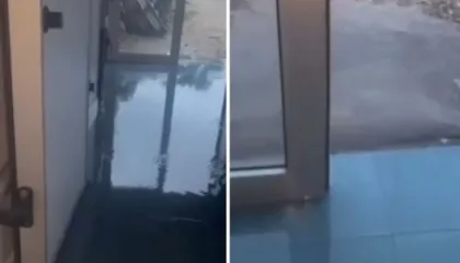 VIDEO / Deti rrit nivelin mbi 1 metër në Radhimë, peshqit dalin në tokë