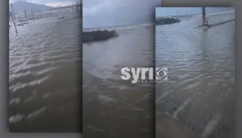 VIDEO/ Dukuria e rrallë në Orikum habit banorët: Deti ngrihet mbi nivelin e zakonshëm, përmbyt banesa e biznese