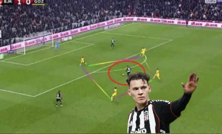 VIDEO/ Kristjan Asllani i çudit te Beshiktashi me IQ e treguar, nuhatja e madhe e shqiptarit te goli është për studim
