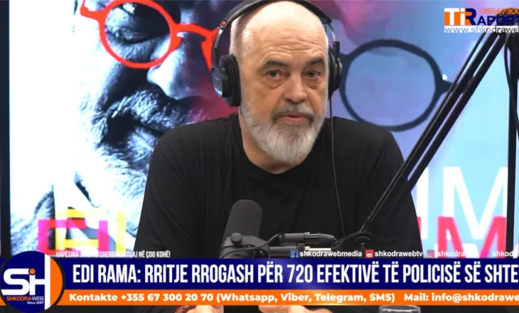 VIDEO – Kryeministri Rama njofton rritje rroge për 720 efektivë policie, pagat variojnë nga 1200- 2300 euro