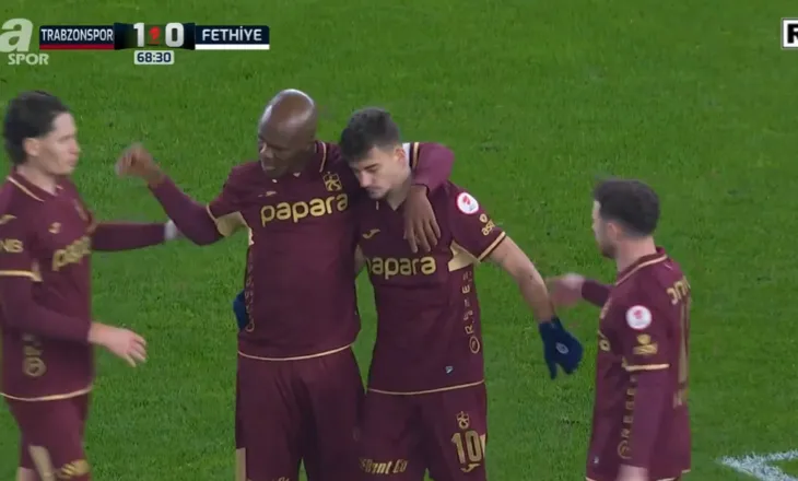 VIDEO/ Muçi nuk di të shënojë gola normalë, sulmuesi shqiptar shënon dhe asiston për Trabzonsporin