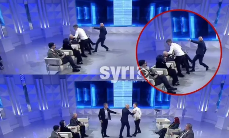 VIDEO/ U përplasën fizikisht në studio, Buzhala i kërkon falje Rexhajt