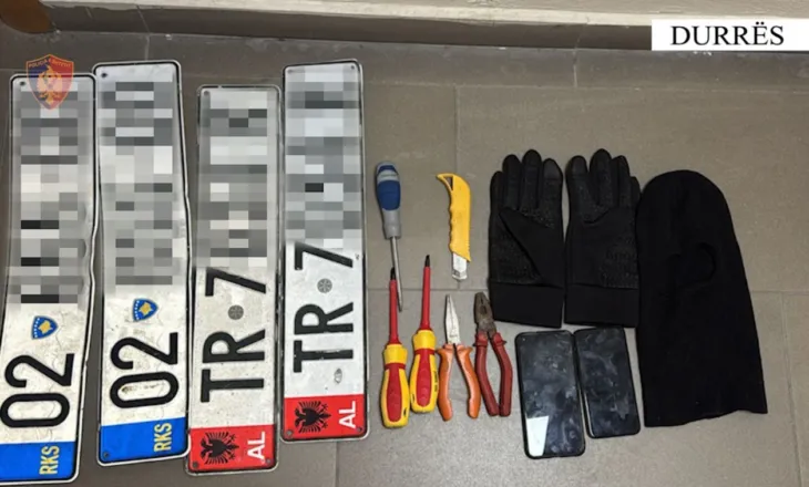 Vidhte targat e makinave për t’ia u shitur grupeve kriminale, arrestohet në Durrës 36-vjeçari nga Kosova
