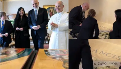 Vizita në Vatikan/ Kryeministri Rama pritet nga Papa Leone XIV, homazhe në varrin e Papa Françeskut (VIDEO)