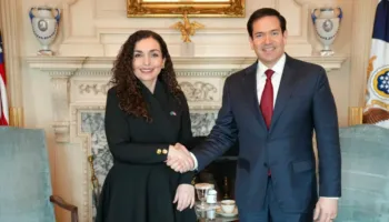 Vjosa Osmani takim me Sekretarin e Shtetit, Rubio: Falënderova presidenten për angazhimin në Bordin e Paqes