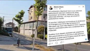 Zjarri përfshin ambientet e Bashkisë Vorë, reagon kryetari Blerim Shera
