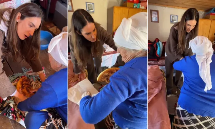 Zonja e moshuar ia falë bukën që kishte përgatitur për vete,  Emina Çunmulajt shpërthen në lot