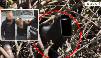 28-vjeçari është prangosur pas disa orësh nga policia e Kavajës, për kanosje me armë