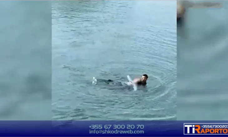 59- vjeçarja tentoi të mbytej në lumin Buna, uniformat blu të Shkodrës i shpëtojnë jetën gruas…