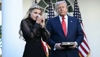 6 muaj pas vdekjes së Charlie Kirk, Trump i beson Erika Kirk të njëjtin post të partnerit në Akademinë e Forcave Ajrore