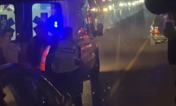 Aksident rrugor në Qafë Kashar, ndërhyrje e menjëhershme e ambulancës