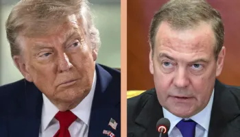 Aleati i Putin sulmon presidentin amerikan, Medvedev: Idiotët e NATO-s, udhëhiqen nga “djali” servil i Trump! Do përdorin “Nenin 5”