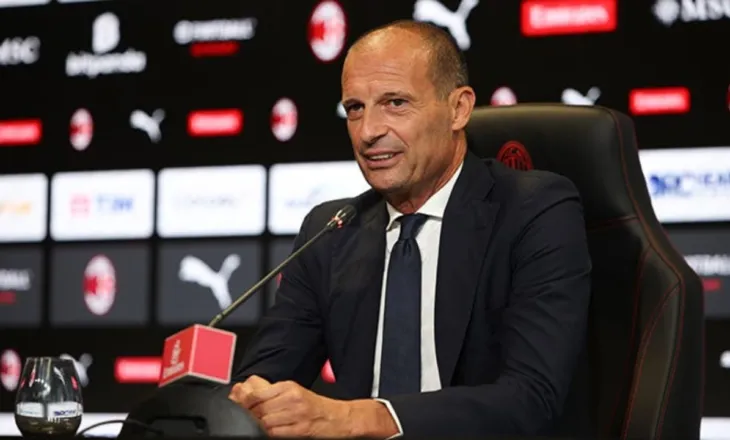 Allegri: Kam kontratë me Milanin deri në 2027-n. Scudetto? Përqendrohemi tek Champions-i. Interi është më i fortë.