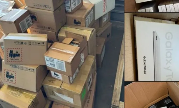 ‘Apple’ dhe ‘Samsung’- Bllokohen në Rinas gati 1 mijë pajisje elektronike