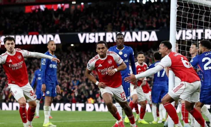 Arsenal fiton derbin ndaj Chelsea-t, falë goditjeve nga këndi. “Blutë” rrezikojnë të mbeten jashtë Champions-it (video)