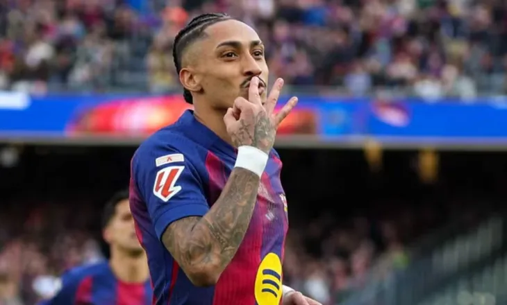 Barcelona nuk e llogarit Sevilla-n, 7 gola të shënuar në “Camp Nou”. Raphinha shënon tregolësh (video)