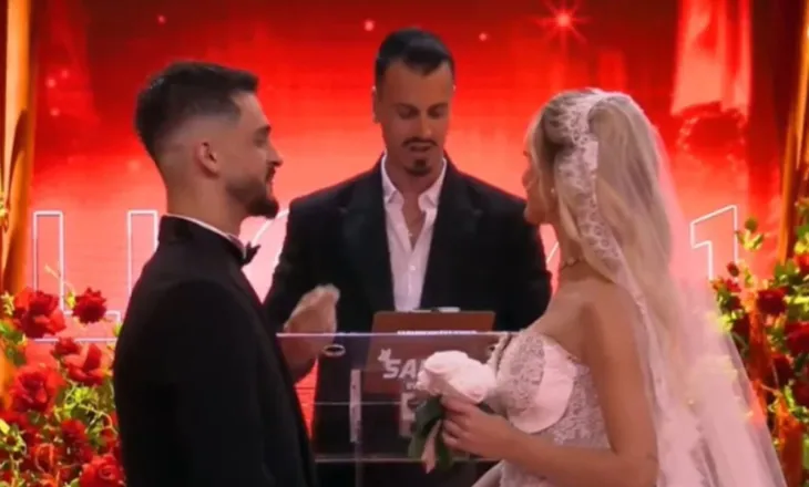 Dasma e parë për këtë edicion të pestë të “Big Brother VIP”, martohen Selin dhe Gimbo