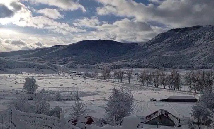 Dimër në pranverë, veriu e juglindja zbardhen nga dëbora, deri në 25 cm trashësi në disa fshatra