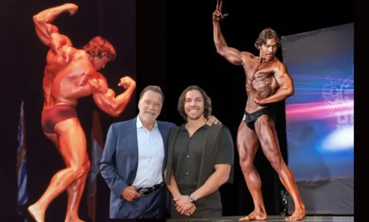 Djali i Arnold Schwarzenegger, Joseph Baena, fiton titullin e parë në bodybuilding