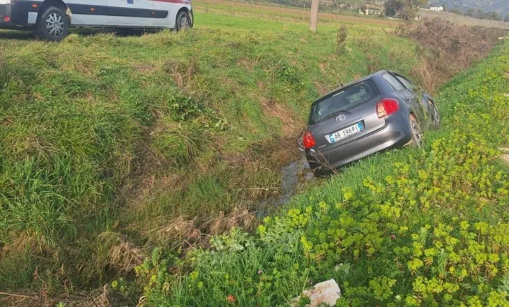 Dyshohet se po drejtonte makinën në gjendje të dehur, shoferi humb kontrollin e mjetit dhe përfundon në kanal
