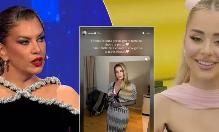 Elijona uron Leonora Jakupin për datëlindje