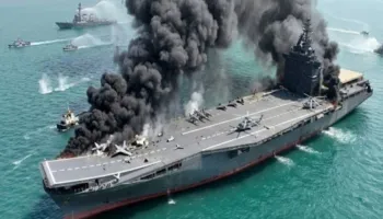 Flota iraniane humbet krenarinë/ Pushon në fund të detit dronë-mbajtësja e luftës “Bagheri”