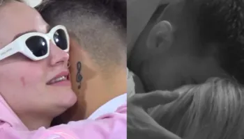 FOTO/ Puthje dhe fjalë dashurie, DJ Gimbo surprizon Selinin me fjalët që askush nuk i priste