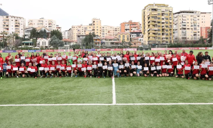 FSHF me një aktivitet tejet të veçantë në kuadër të 8 marsit, morën pjesë 120 futbolliste të reja