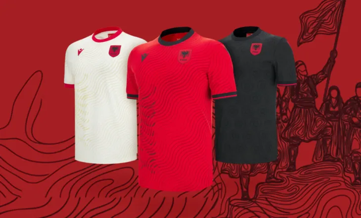 Identiteti dhe dizajni modern/ Zbulohen uniformat e sezonit 2026/27 të krijuara nga Macron për Kombëtaren shqiptare