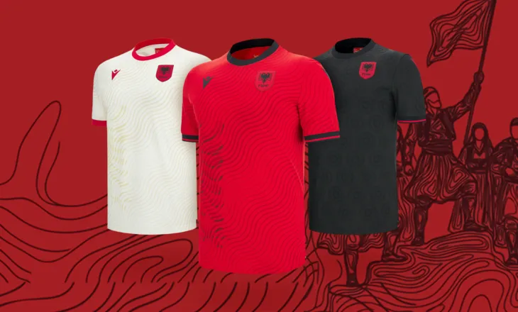 Identiteti & dizajni modern: zbulohen uniformat e sezonit 2026/27 të krijuara nga Macron për Kombëtaren shqiptare!