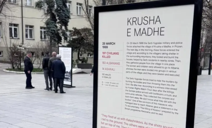Komuna e Prishtinës largon ekspozitën për masakrat në Kosovë, autoritetet kërkojnë llogari për pasaktësitë