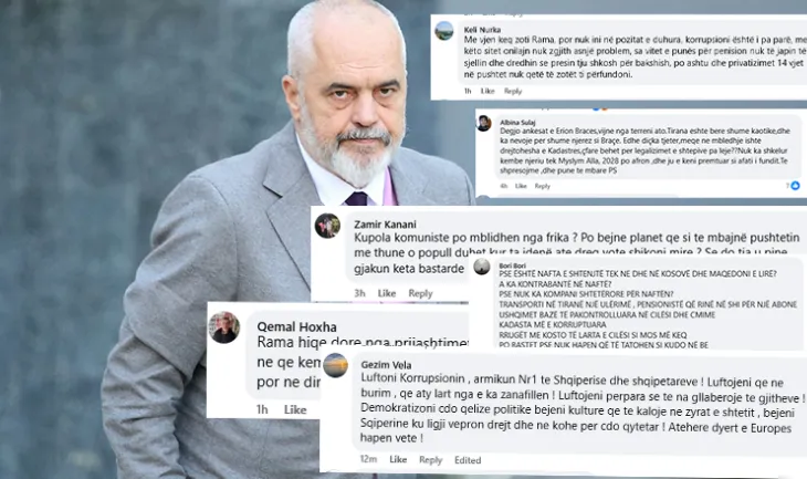 Korrupsioni në qeveri/ Qytetarët kritika Ramës për çmimet e larta: Pushteti jo privilegj për t’u shijuar, por barrë