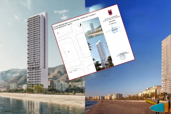 Kullë me 37 kate, si po masakrohet qyteti bregdetar i  Vlorës nga betonizimi