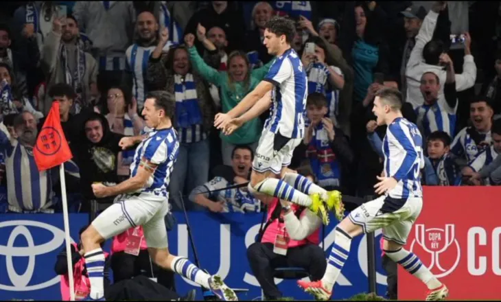 Kupa e Mbretit/Real Sociedad fiton derbin bask me Athletic Bilbaon, do të diskutojë finalen me Atletico Madrid.